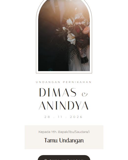 Pratinjau Tema Undangan Pernikahan Pure Elegance